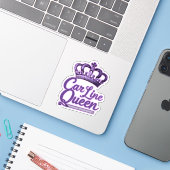 Car Line Queen Sticker (Laptop met iPhone)