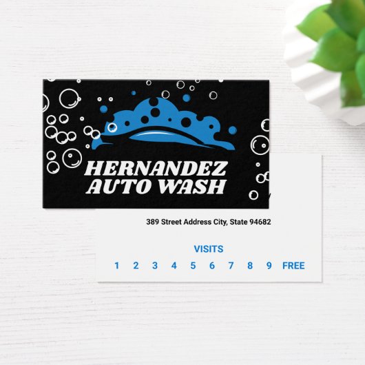 Car Logo Soap Bubble Visitekaartje (Bureau)