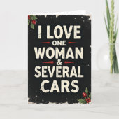 Car Lover Christmas Greeting Card Kaart (Voorkant)