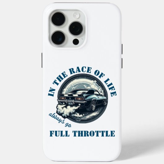Car Lover Full Throttle Case-Mate iPhone Case (Achterkant)