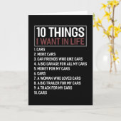 Car Lover Mechanic Muscle Car Enthusiast Gift Idee Kaart (Gele Bloem)