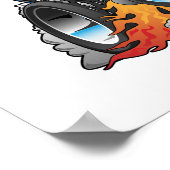 Car Madness! Cartoon van de spier Poster (Hoek)