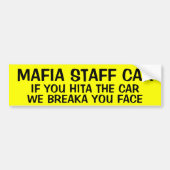 CAR MAFIA-PERSONEEL BUMPERSTICKER (Voorkant)