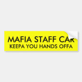 CAR MAFIA-PERSONEEL BUMPERSTICKER (Voorkant)