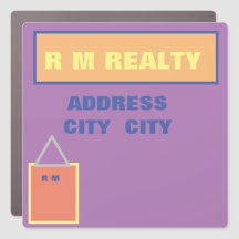 CAR MAGNET 7 x 7 rechthoek
