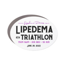 Car Magnet - 8e jaarlijkse Lipedema Triathlon