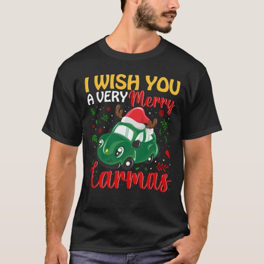 Car-mas: een zeer vrolijke rit t-shirt (Voorkant)