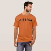 Car Mechanic Evolution vrienden T-shirt (Voorkant volledig)
