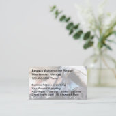 Car Mechanic Unieke bewerkbare Visitekaartjes (Staand voorkant)