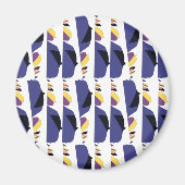 Car Night Shades Pixelat van Masanser Magneet (Voorkant)