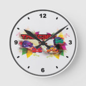 Car Of Clock Ronde Klok (Voorkant)