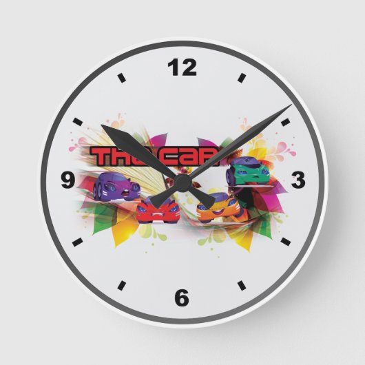 Car Of Clock Ronde Klok (Voorkant)