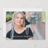 Car Parade Sky Blue Afstuderen Kaart (Voorkant)