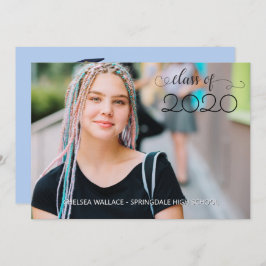 Car Parade Sky Blue Afstuderen Kaart