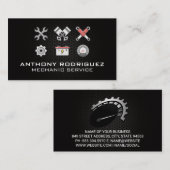 Car Parts and Mechanic Tools Visitekaartje (Voorkant / Achterkant)