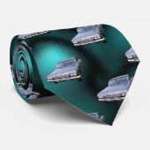 Car Pattern Stropdas (Opgerold)