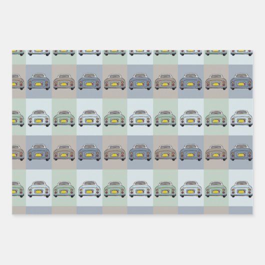 Car Pattern Wrapping Paper Sheets (Voorkant 2)