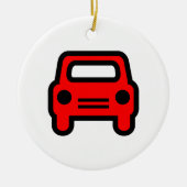Car-pictogram Keramisch Ornament (Voorkant)