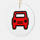 Car-pictogram Keramisch Ornament (Links)