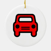 Car-pictogram Keramisch Ornament (Achterkant)