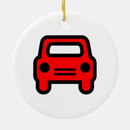 Car-pictogram Keramisch Ornament (Achterkant)
