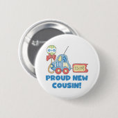 Car Proud New Cousin Het is een jongen Ronde Button 5,7 Cm (Voorkant /achterkant)