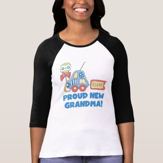Car Proud New Grandma Het is een jongen T-shirt (Voorkant)