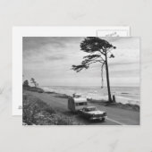 Car Pulling Trailer Briefkaart (Voorkant / Achterkant)