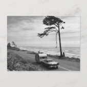 Car Pulling Trailer Briefkaart (Voorkant)