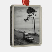 Car Pulling Trailer Metalen Ornament (Rechts)