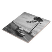 Car Pulling Trailer Tegeltje (Zijkant)