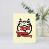 Car Racing 3rd Birthday Tshirts en cadeautjes Briefkaart (Staand voorkant)