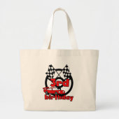 Car Racing 3rd Birthday Tshirts en cadeautjes Grote Tote Bag (Voorkant)
