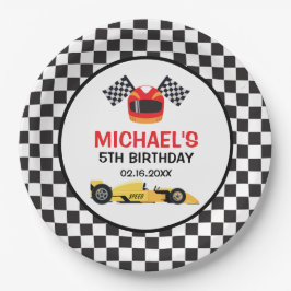 Car Racing Birthday Papieren Bordje