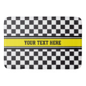 Car Racing / Chess Pattern + uw ruggengraat. en id Badmat (Voorkant)