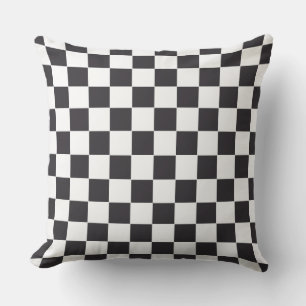 Car Racing / Chess Pattern + uw ruggengraat. en id Buitenkussen