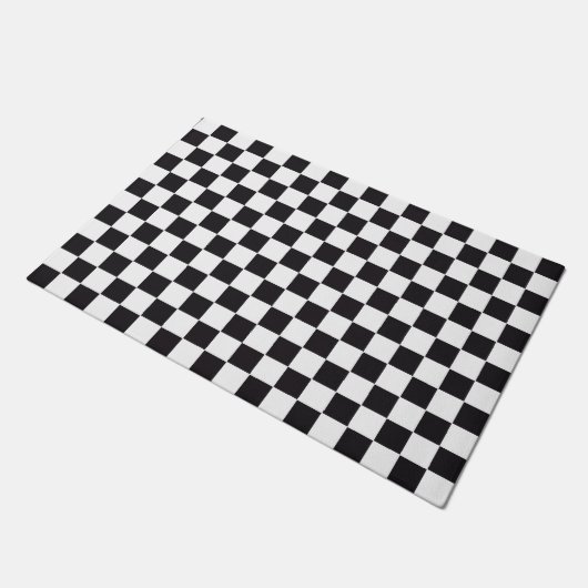 Car Racing / Chess Pattern + uw ruggengraat. en id Deurmat (Schuin)