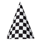 Car Racing / Chess Pattern + uw ruggengraat. en id Feesthoedjes (Voorkant)