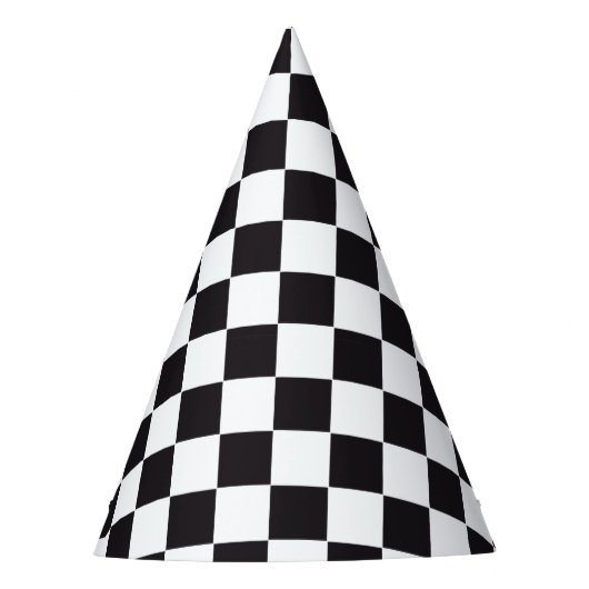 Car Racing / Chess Pattern + uw ruggengraat. en id Feesthoedjes (Voorkant)