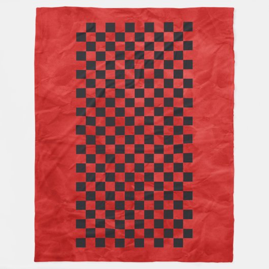 Car Racing / Chess Pattern + uw ruggengraat. en id Fleece Deken (Voorkant)