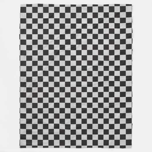 Car Racing / Chess Pattern + uw ruggengraat. en id Fleece Deken (Voorkant)