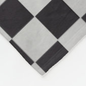 Car Racing / Chess Pattern + uw ruggengraat. en id Fleece Deken (Hoek)
