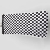Car Racing / Chess Pattern + uw ruggengraat. en id Golfheadcover (Voorkant)