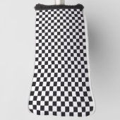 Car Racing / Chess Pattern + uw ruggengraat. en id Golfheadcover (Draai 90)