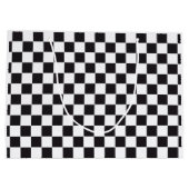 Car Racing / Chess Pattern + uw ruggengraat. en id Groot Cadeauzakje (Achterkant)