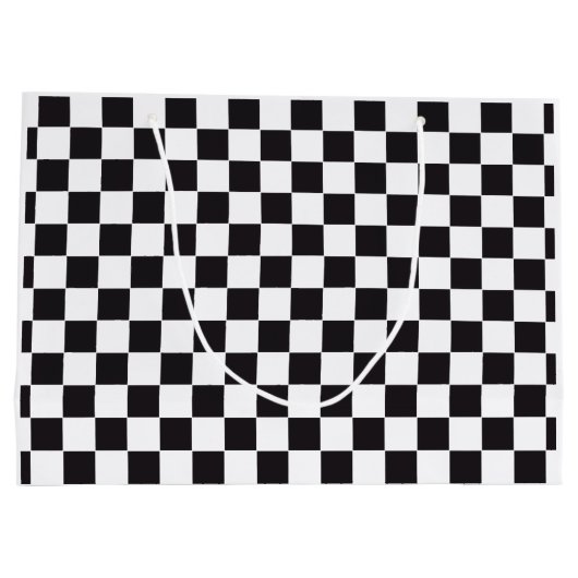 Car Racing / Chess Pattern + uw ruggengraat. en id Groot Cadeauzakje (Achterkant)