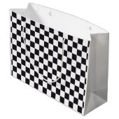Car Racing / Chess Pattern + uw ruggengraat. en id Groot Cadeauzakje (Achterkant Gekanteld)