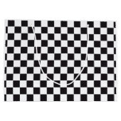 Car Racing / Chess Pattern + uw ruggengraat. en id Groot Cadeauzakje (Achterkant)