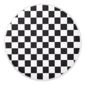 Car Racing / Chess Pattern + uw ruggengraat. en id Keramische Knop (Voorkant)