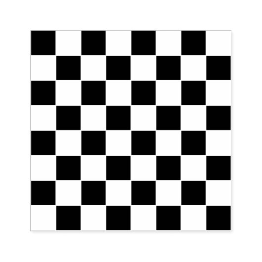 Car Racing / Chess Pattern + uw ruggengraat. en id Rubberstempel (Afrduk)